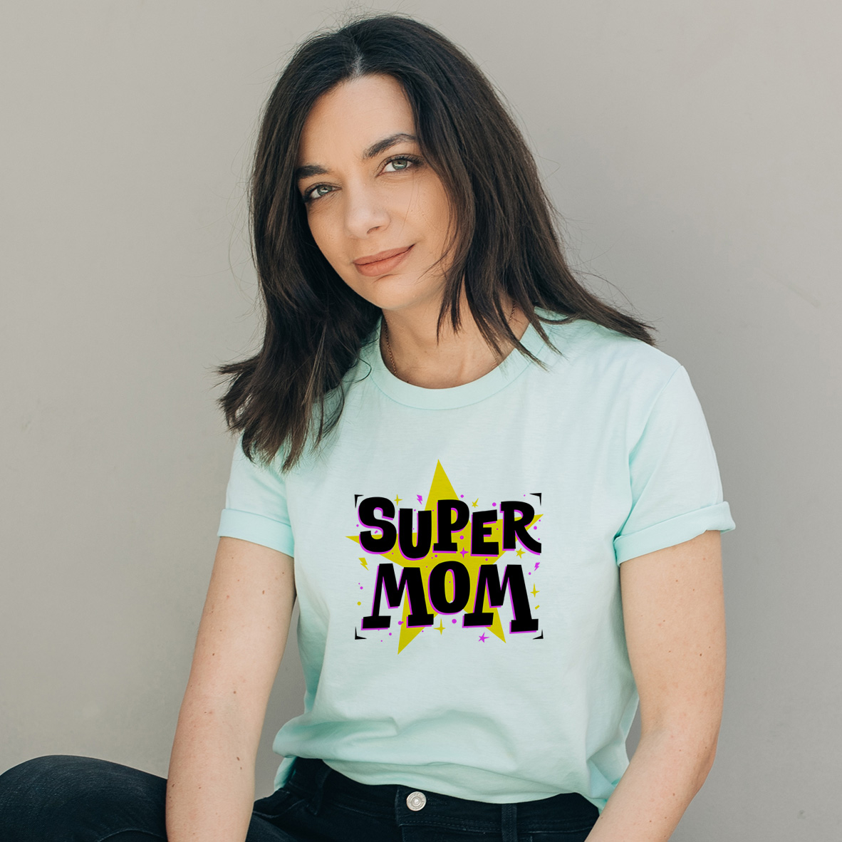 Super MOM - Organic Vegan T-Shirt Unisex