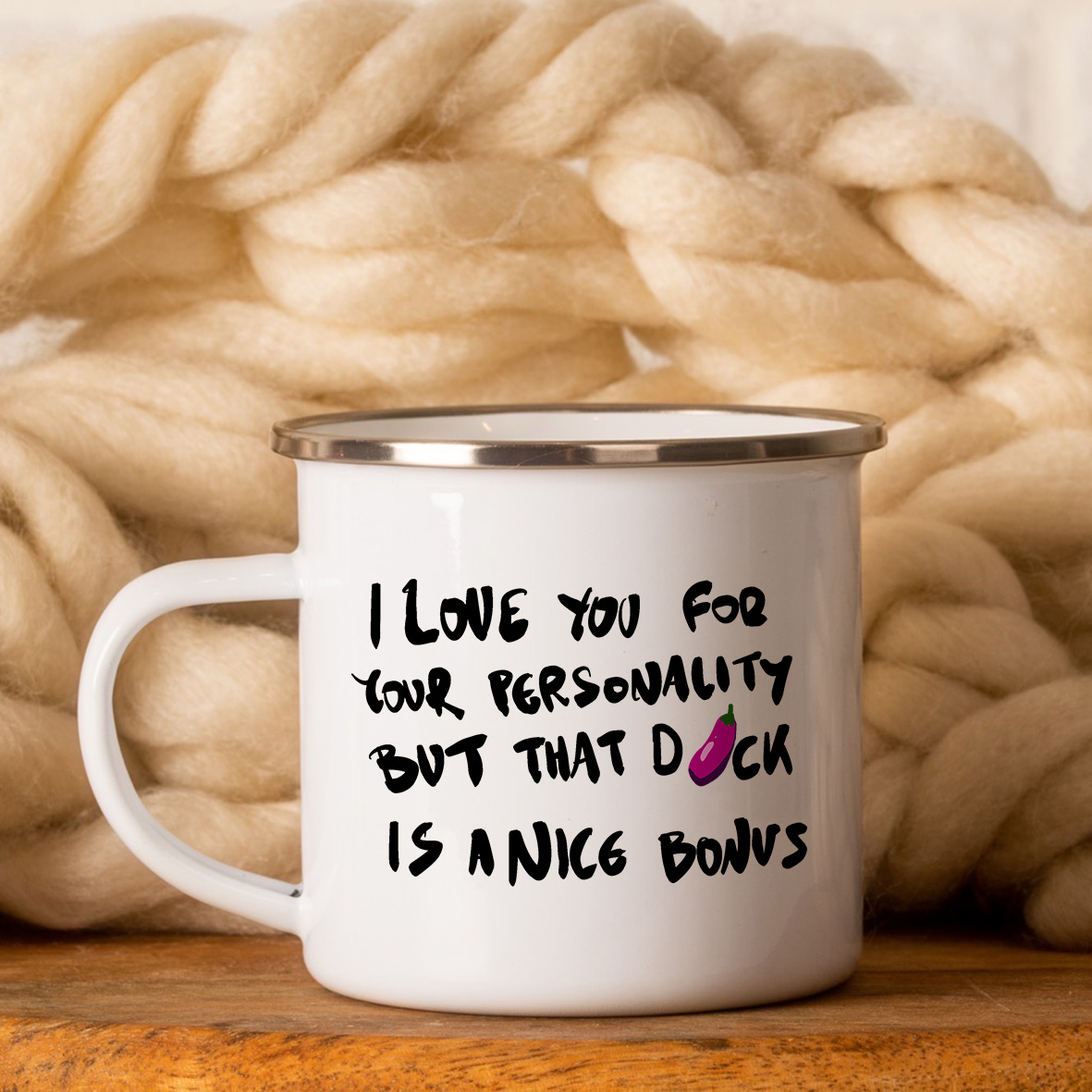 "Μεγάλη"..προσωπικότητα - Κούπα Vintage Eμαγιέ