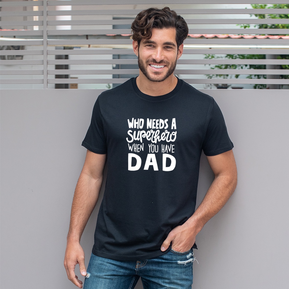 Superhero dad - Organic Vegan T-Shirt Unisex
