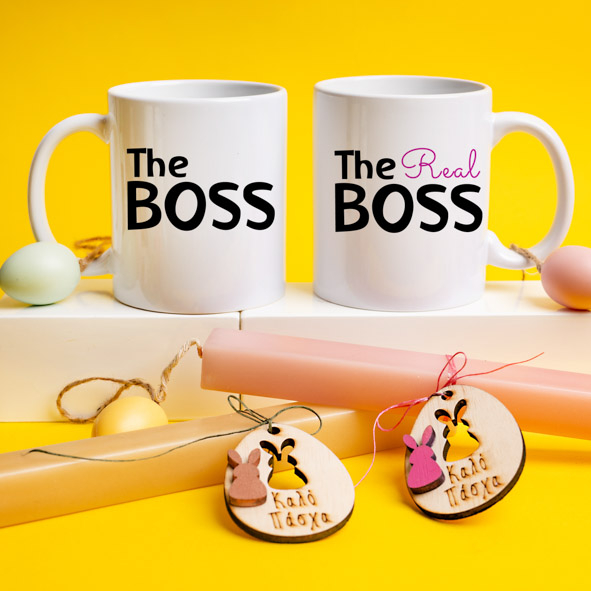 The Boss & The Real Boss - Λαμπάδες Με Κούπες