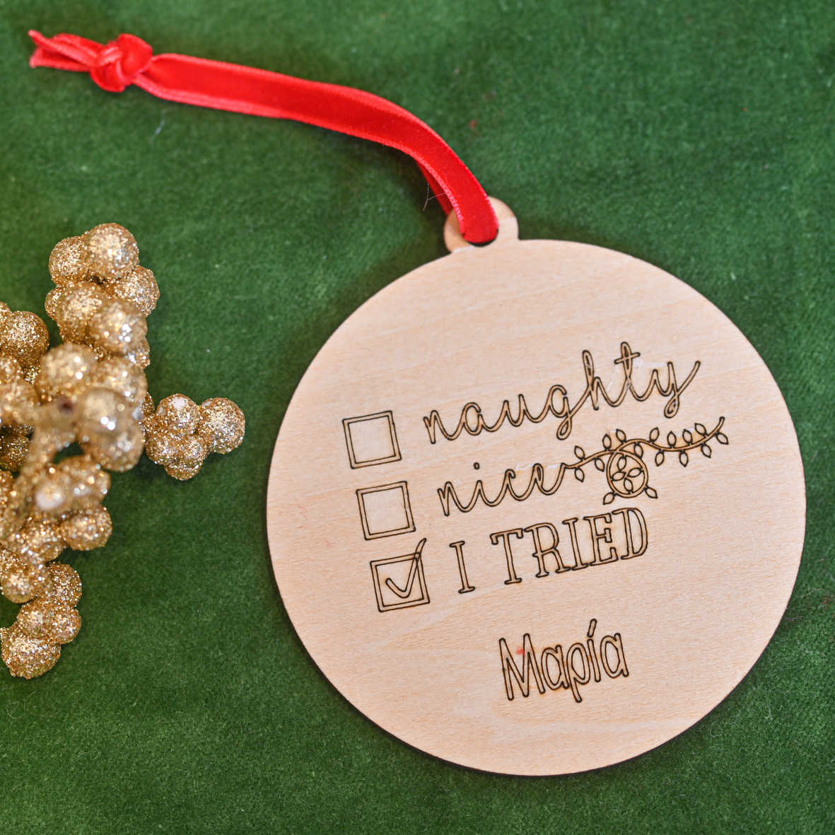 I Tried - Ξύλινο Στολιδι