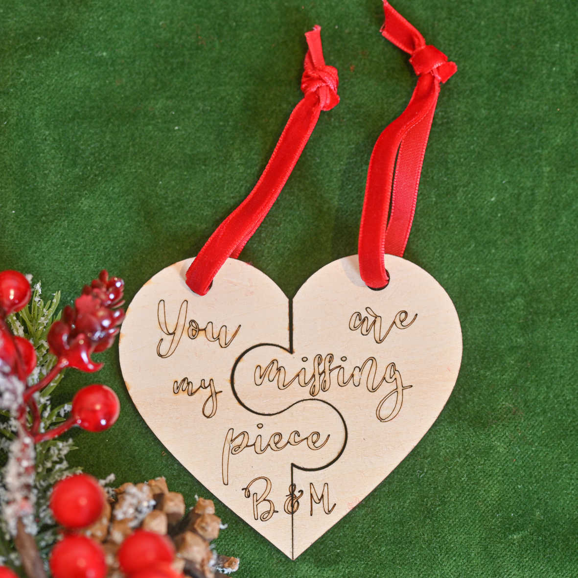 You Are My Missing Piece - Ξύλινο Στολίδι
