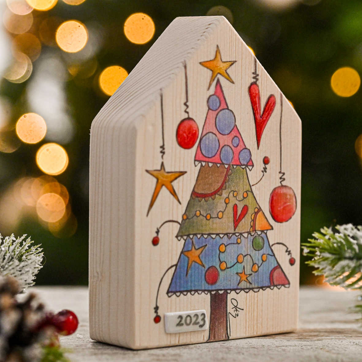 Xmas Tree - Ξύλινο Γούρι