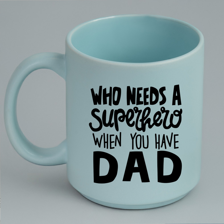 Superhero DAD - Κούπα Πούδρα MemoryBox