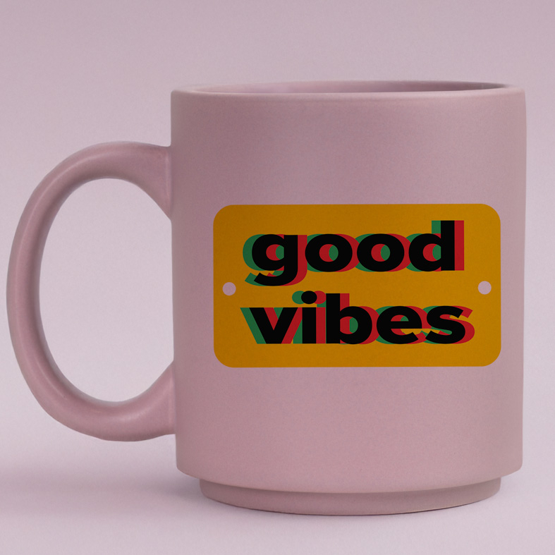good vibes - Κούπα Πούδρα MemoryBox