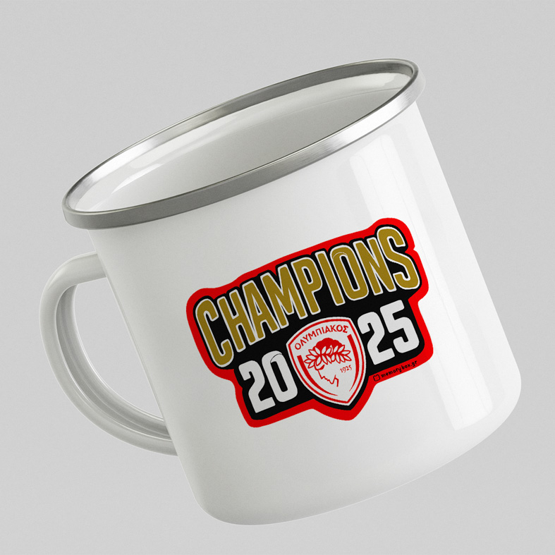 CHAMPIONS 2025 - Κούπα Vintage Eμαγιέ MemoryBox