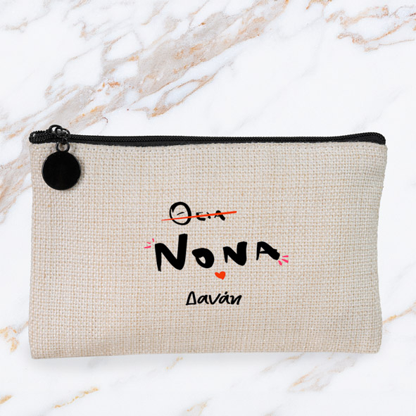 Νονά - Λινό Πορτοφόλι Τσέπης