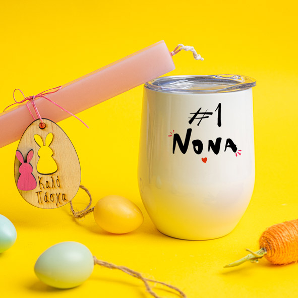 #1 Νονά - Λαμπάδα Με Κούπα Θερμός