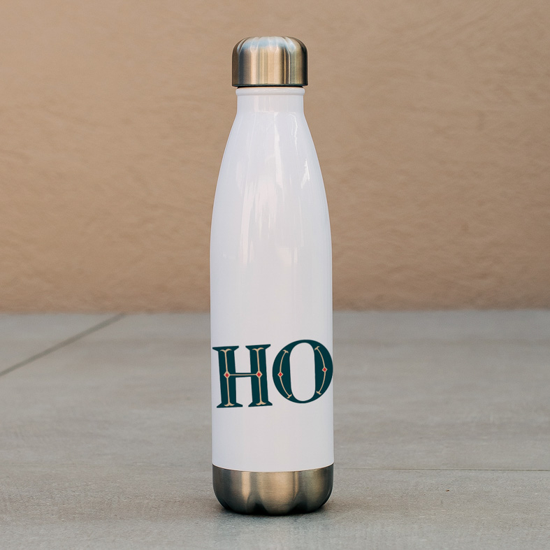 HO HO HO  - Μπουκάλι Θερμός 500ml