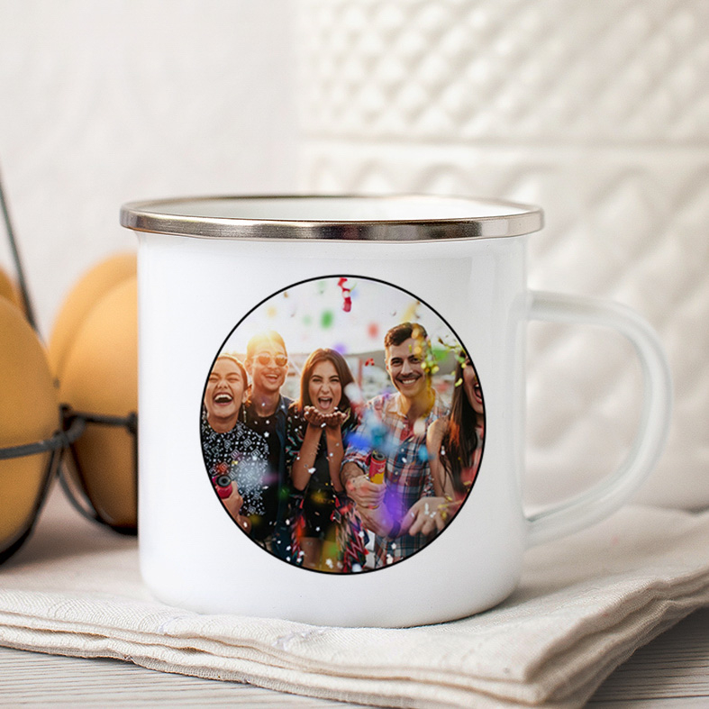 Happy New Year -  Κούπα Vintage Eμαγιέ