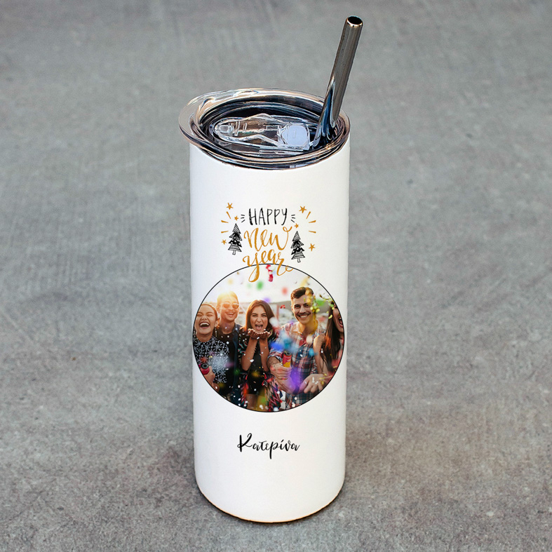 Happy New Year - Ποτήρι Θερμός 600ml