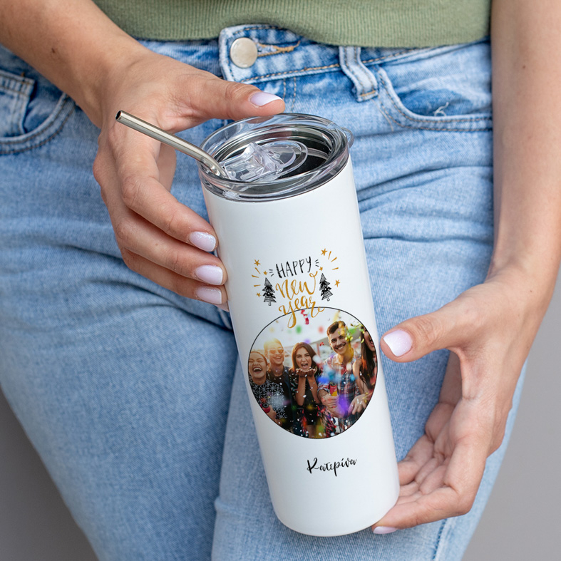 Happy New Year - Ποτήρι Θερμός 600ml
