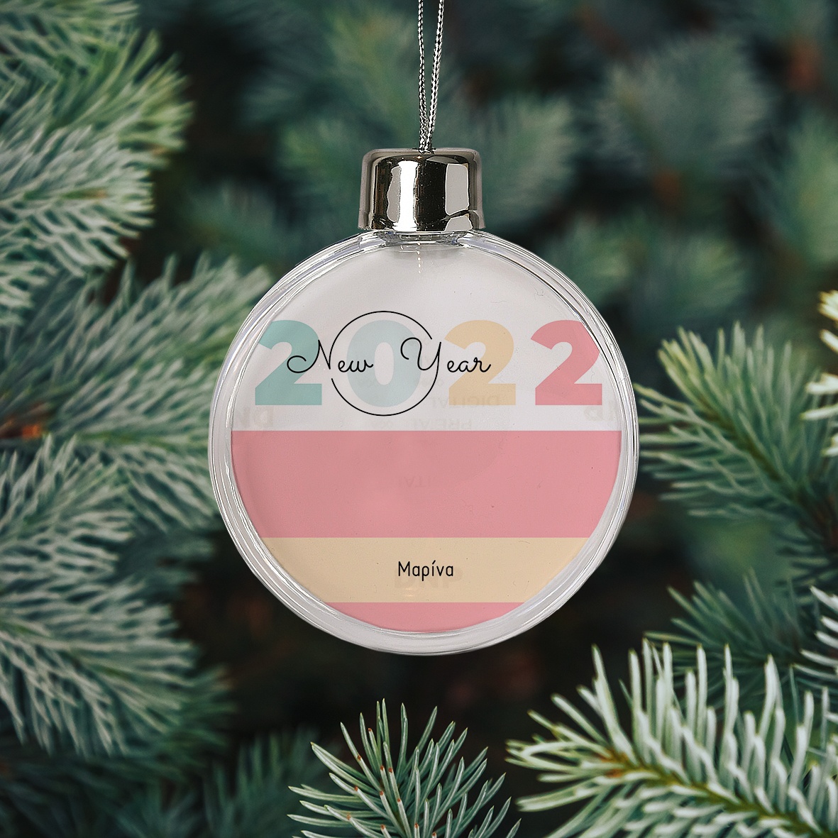 Pastel New Year - Χριστουγεννιάτικη Μπάλα