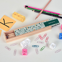 Mozaik - Κασετίνα Ξύλινη με Ξυλομπογιές