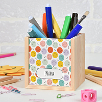 Happy Faces - Μολυβοθήκη Ξύλινη