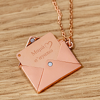 Μαμά σ' αγαπώ - Μενταγιόν με χάραξη