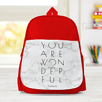 You Are Wonderful - Σχολική Τσάντα Μονόχρωμη