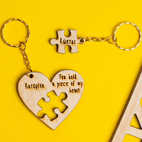 A Piece Of My Heart - Διπλή Λαμπάδα Από Μελισσοκέρι