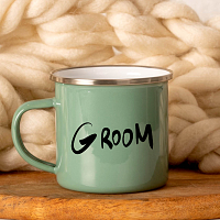 Groom -  Κούπα Vintage Eμαγιέ