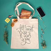 Xmas Quote - Πάνινη Τσάντα