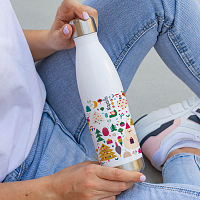 Xmas Pattern - Μπουκάλι Θερμός 500ml