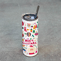 Xmas Pattern - Ποτήρι Θερμός 600ml