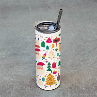 Xmas Pattern - Ποτήρι Θερμός 600ml