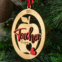 Teacher - Ξύλινο Στολίδι