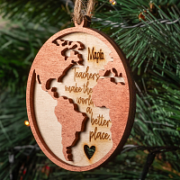 Teachers World - Ξύλινο Στολίδι