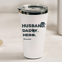 Husband, Daddy, Hero - Θερμός Ταξιδιού 440 ml