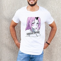 Purple Αnime  -  Organic Vegan T-Shirt Unisex