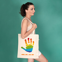 No hate  -  Πάνινη Τσάντα