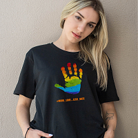 Less Hate -  Organic Vegan T-Shirt Unisex