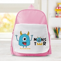 Monster - Σχολική Τσάντα Μονόχρωμη