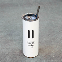 Play, Pause, Stop - Ποτήρι Θερμός 600ml