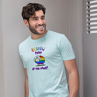Rainbow Sheep   - Organic Vegan T-Shirt Unisex