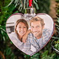 Χριστουγεννιάτικη Μπάλα Καρδιά Κόκκινη