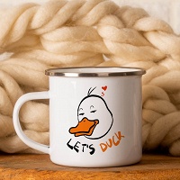 Let's Duck - Κούπα Vintage Eμαγιέ