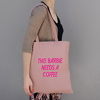 Barbie needs a coffee - Πάνινη τσάντα