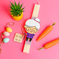 Γιαγιά - Λαμπάδα Χειροποίητη