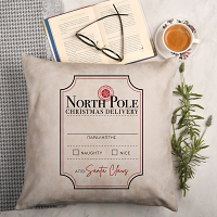 North Pole Christmas Delivery - Premium Μαξιλάρι Με Γέμιση