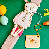 Αρκουδάκι - Λαμπάδα Χειροποίητη