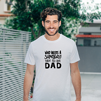 Superhero dad - Organic Vegan T-Shirt Unisex