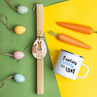 Ο Καλύτερος Παππούς του κόσμου - Λαμπάδα Με Κούπα Vintage Εμαγιέ