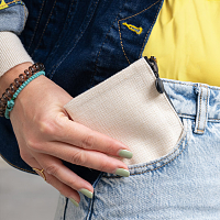 Its Complicated - Λινό Πορτοφόλι Τσέπης