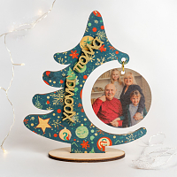 Ξύλινο Χριστουγεννιάτικο Δέντρο με Φωτογραφία - MemoryBox