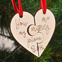 You Are My Missing Piece - Ξύλινο Στολίδι