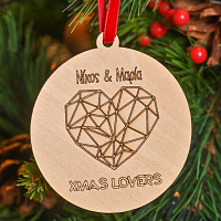Xmas Lovers - Ξύλινο Στολίδι