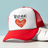 Teaching is a work of Heart - Καπέλο Trucker MemoryBox