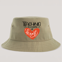 Teaching is a work of Heart - Καπέλο Bucket MemoryBox